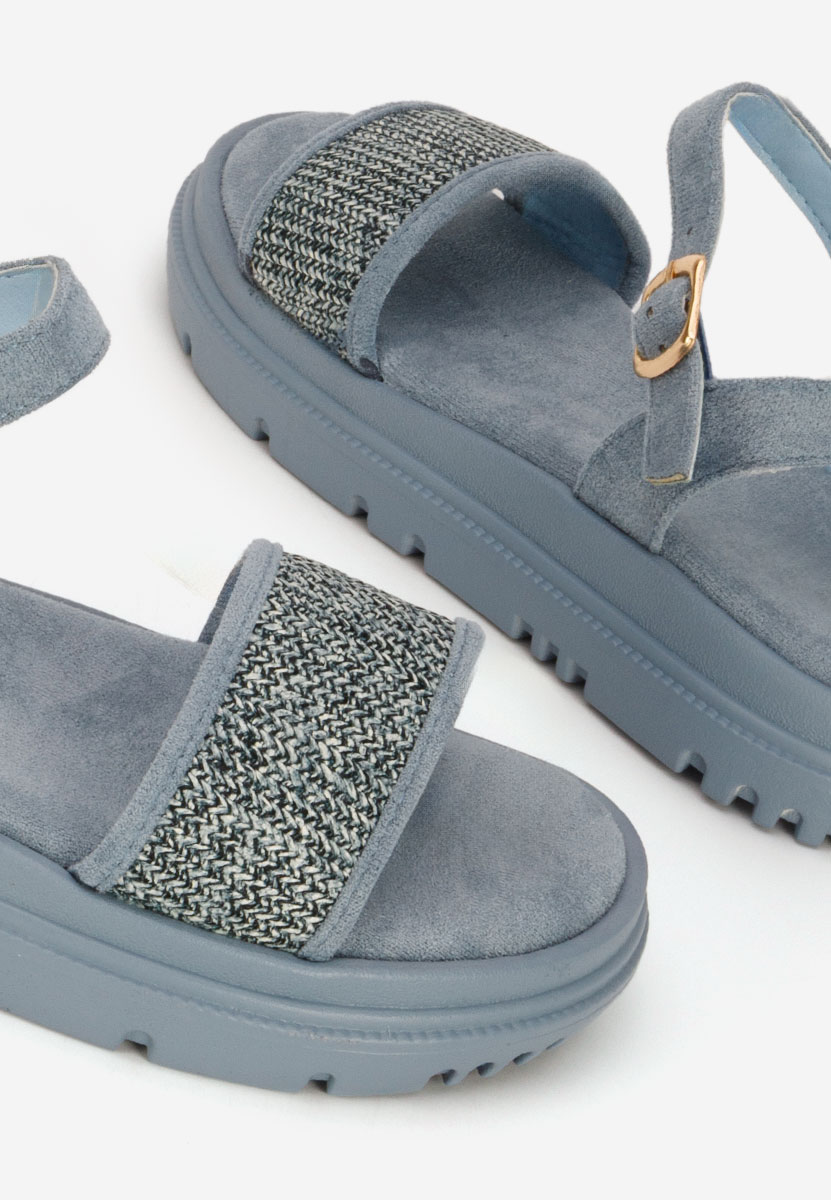 Sandali platform Donetia blu
