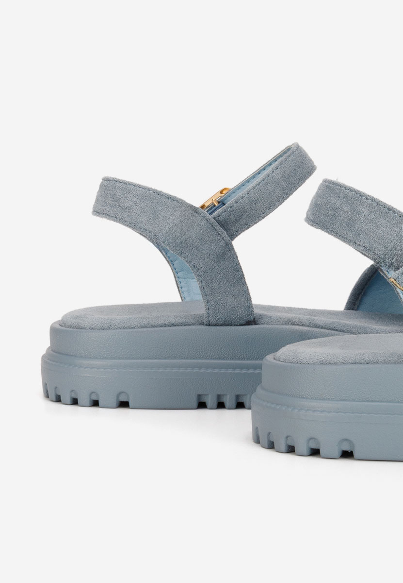 Sandali platform Donetia blu
