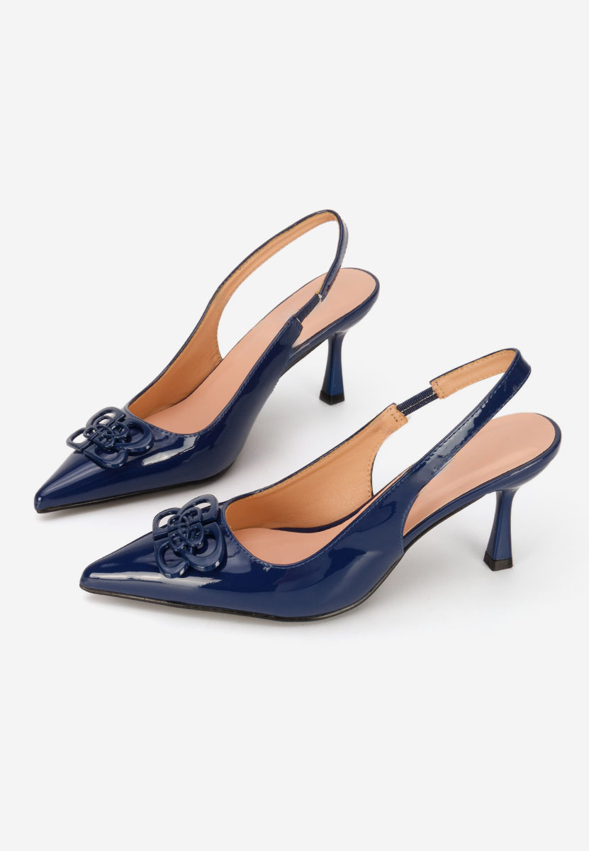 Décolleté Slingback Beatrise blu marine