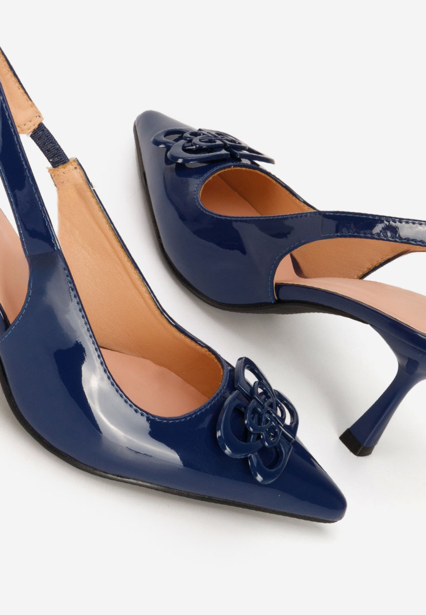 Décolleté Slingback Beatrise blu marine