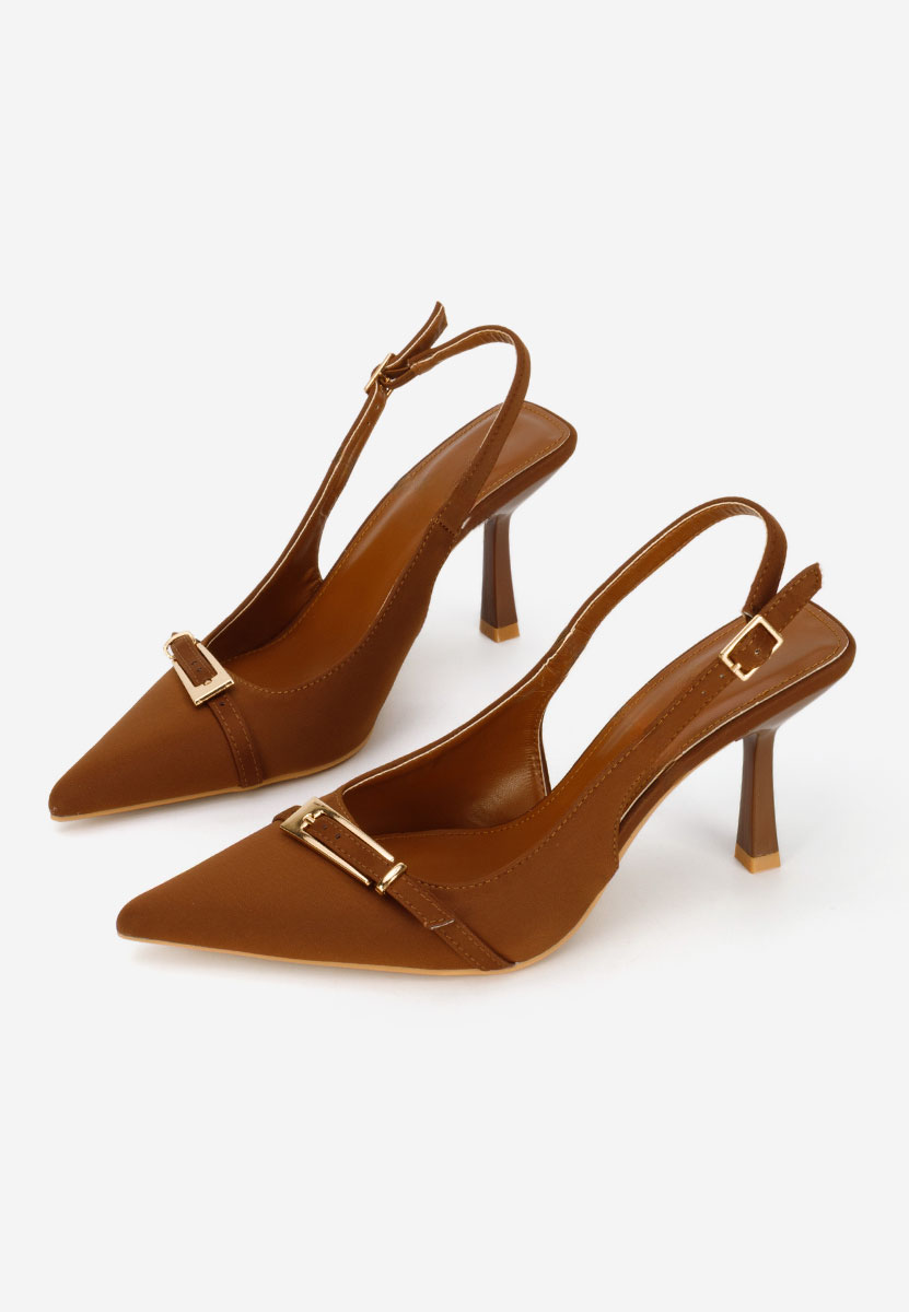 Décolleté Slingback Rumina marrone