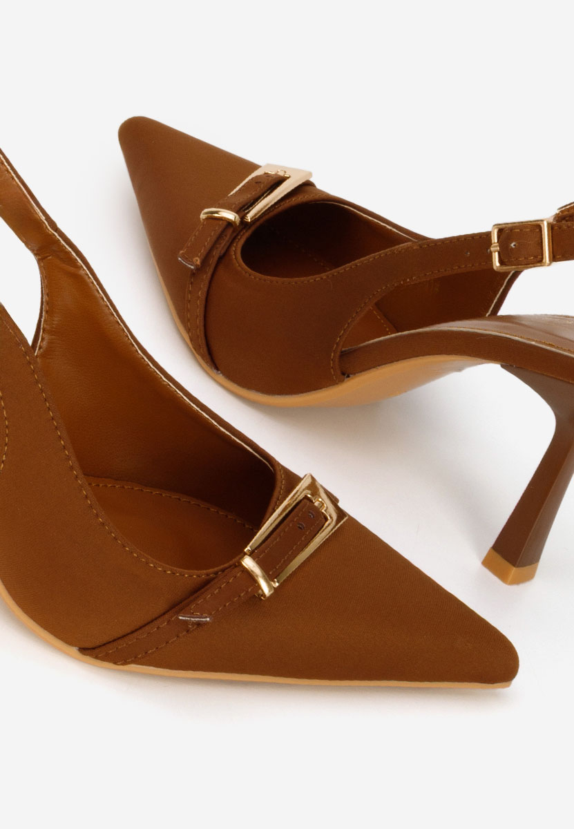 Décolleté Slingback Rumina marrone