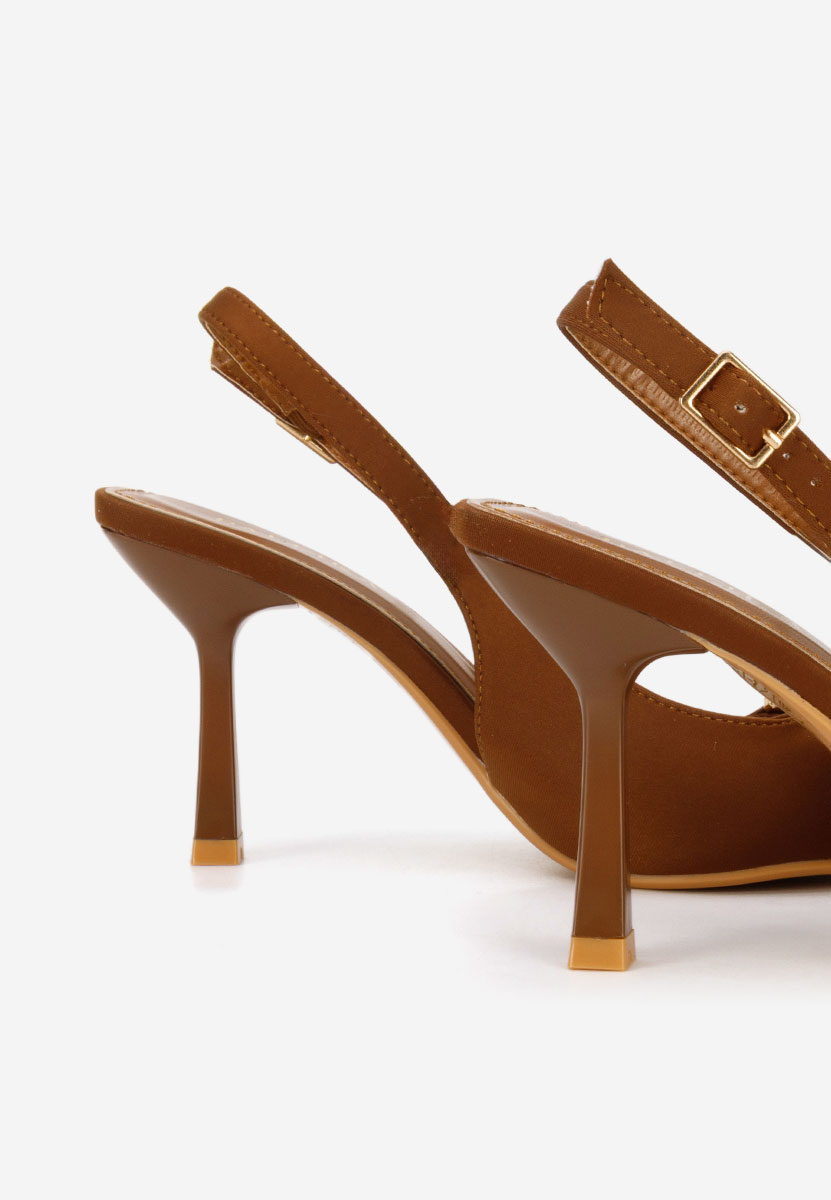 Décolleté Slingback Rumina marrone