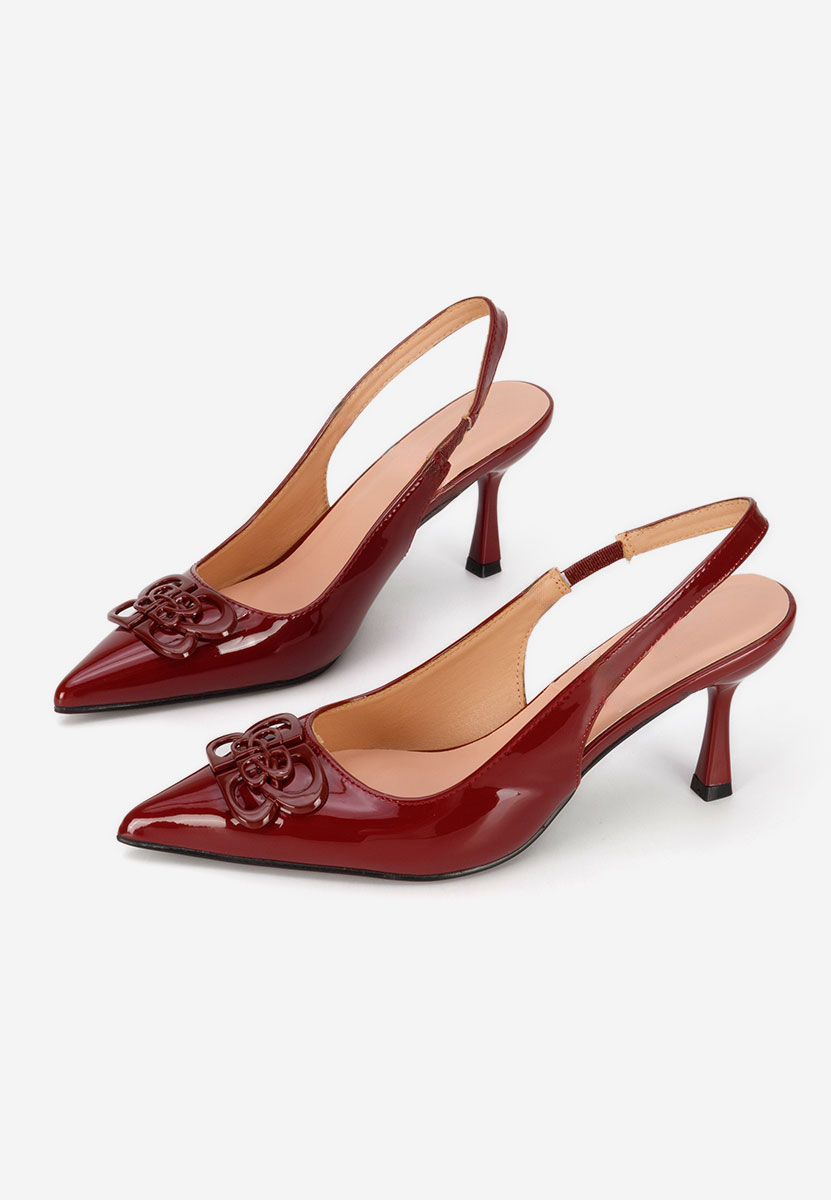 Décolleté Slingback Beatrise granata