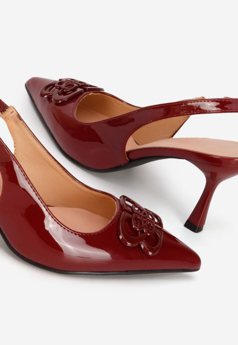 Décolleté Slingback Beatrise granata