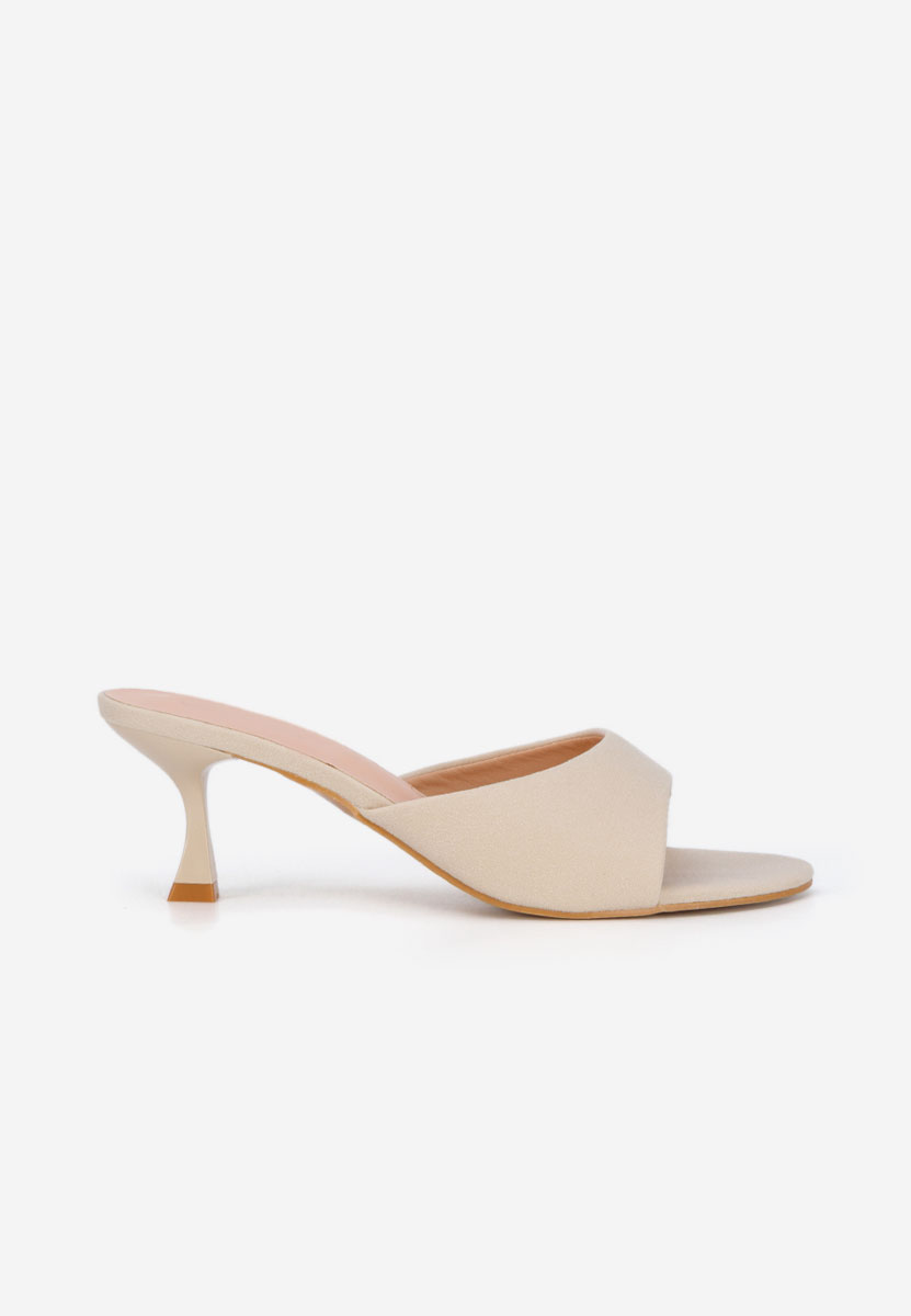 Ciabatte con tacco Otelia beige