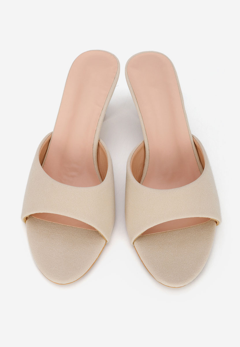 Ciabatte con tacco Otelia beige