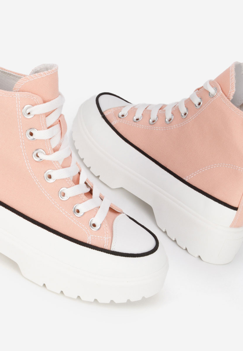 Scarpe da ginnastica High-Top Fiorela rosa