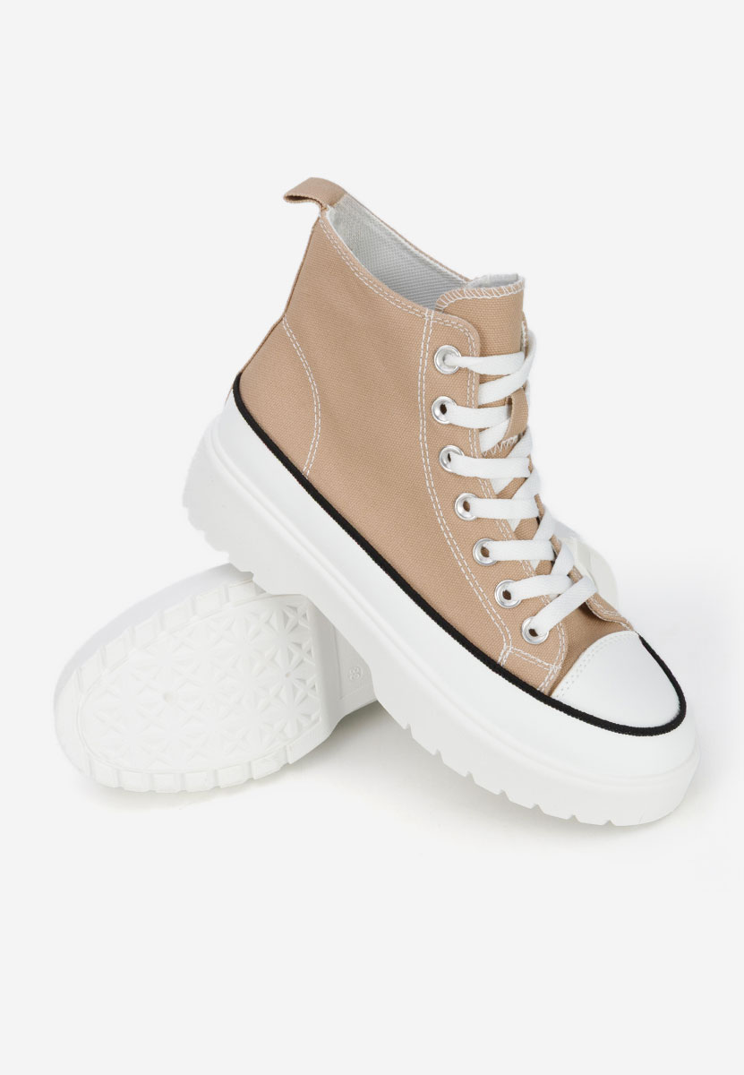 Scarpe da ginnastica High-Top Fiorela cachi