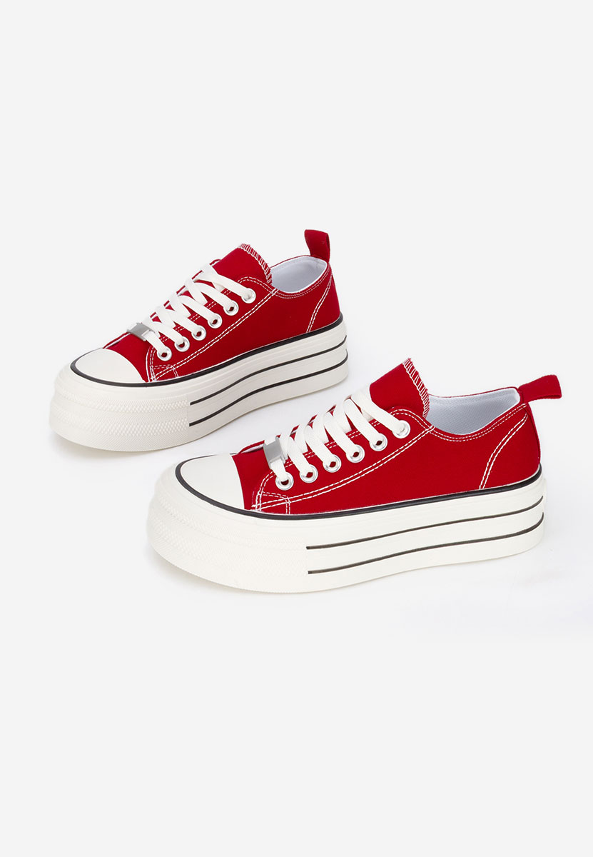 Scarpe da ginnastica con piattaforma Kimala rosso