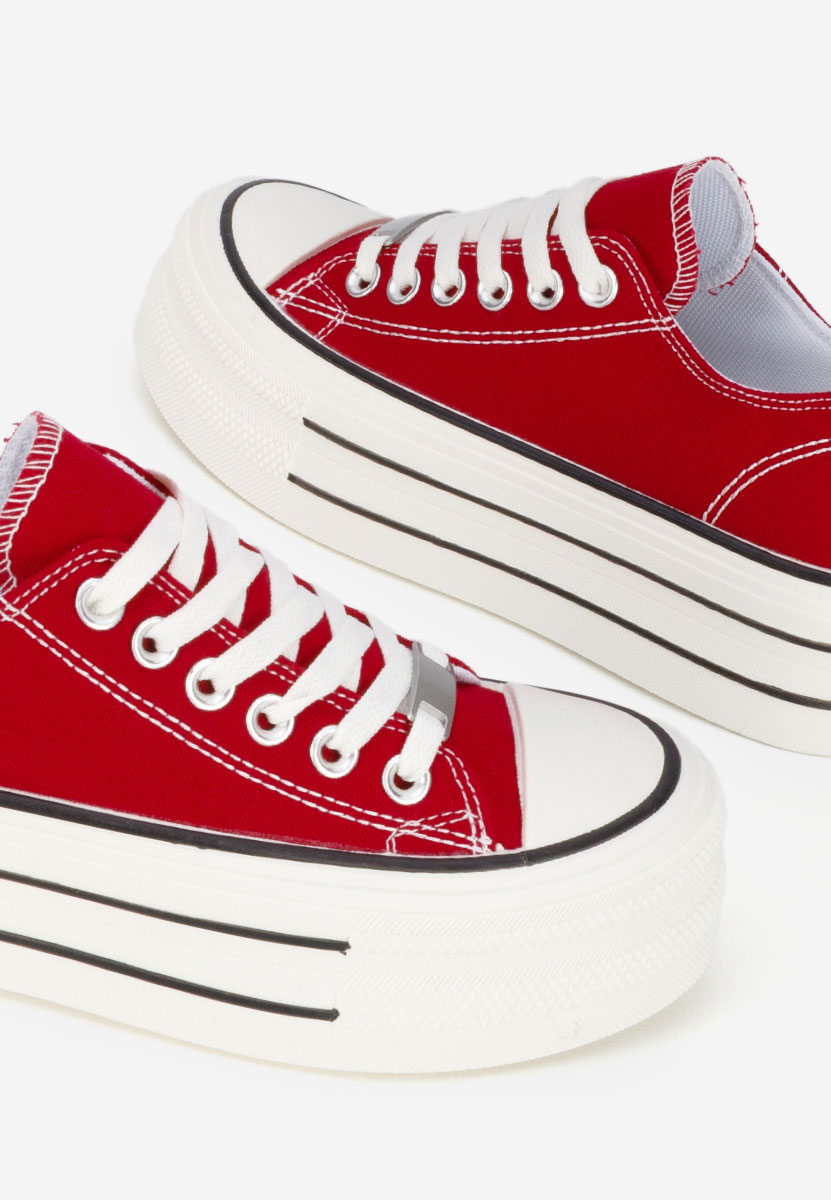 Scarpe da ginnastica con piattaforma Kimala rosso