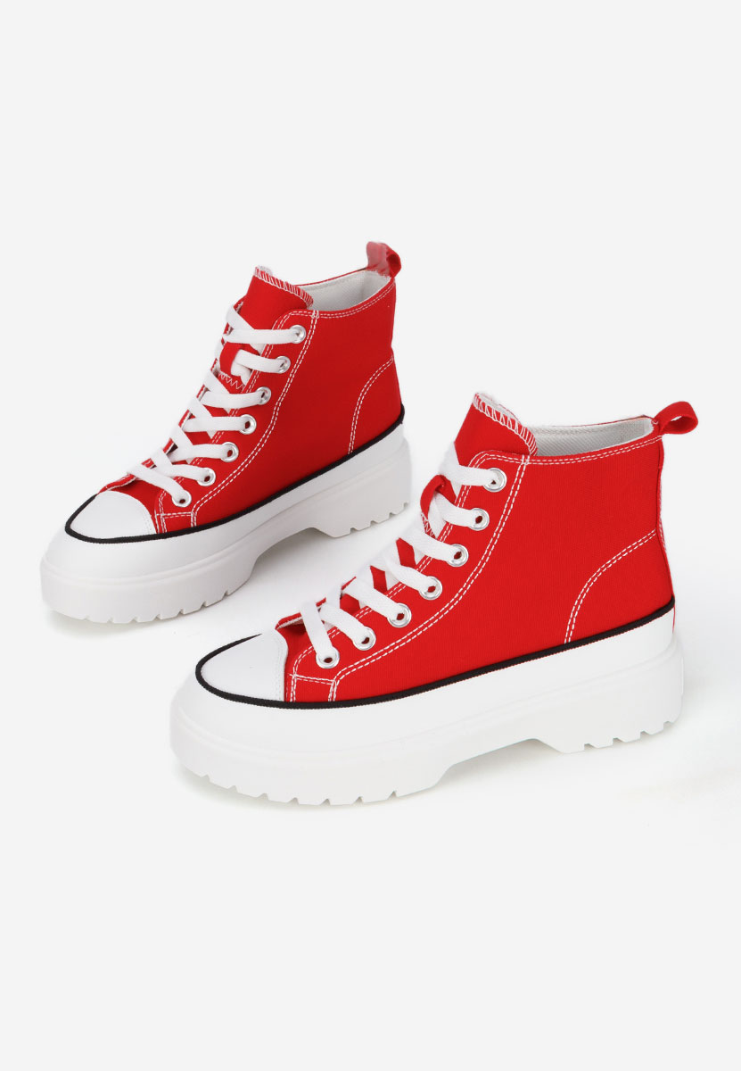 Scarpe da ginnastica High-Top Fiorela rosso