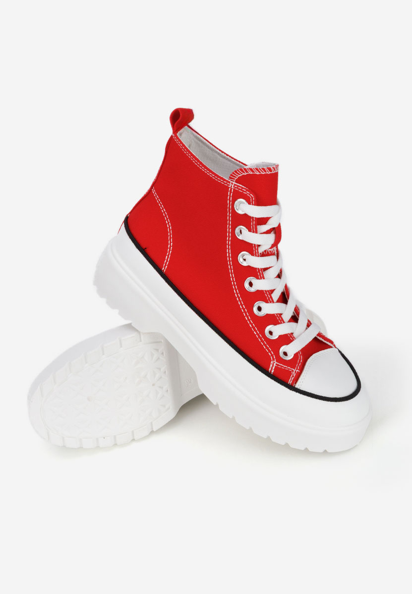 Scarpe da ginnastica High-Top Fiorela rosso