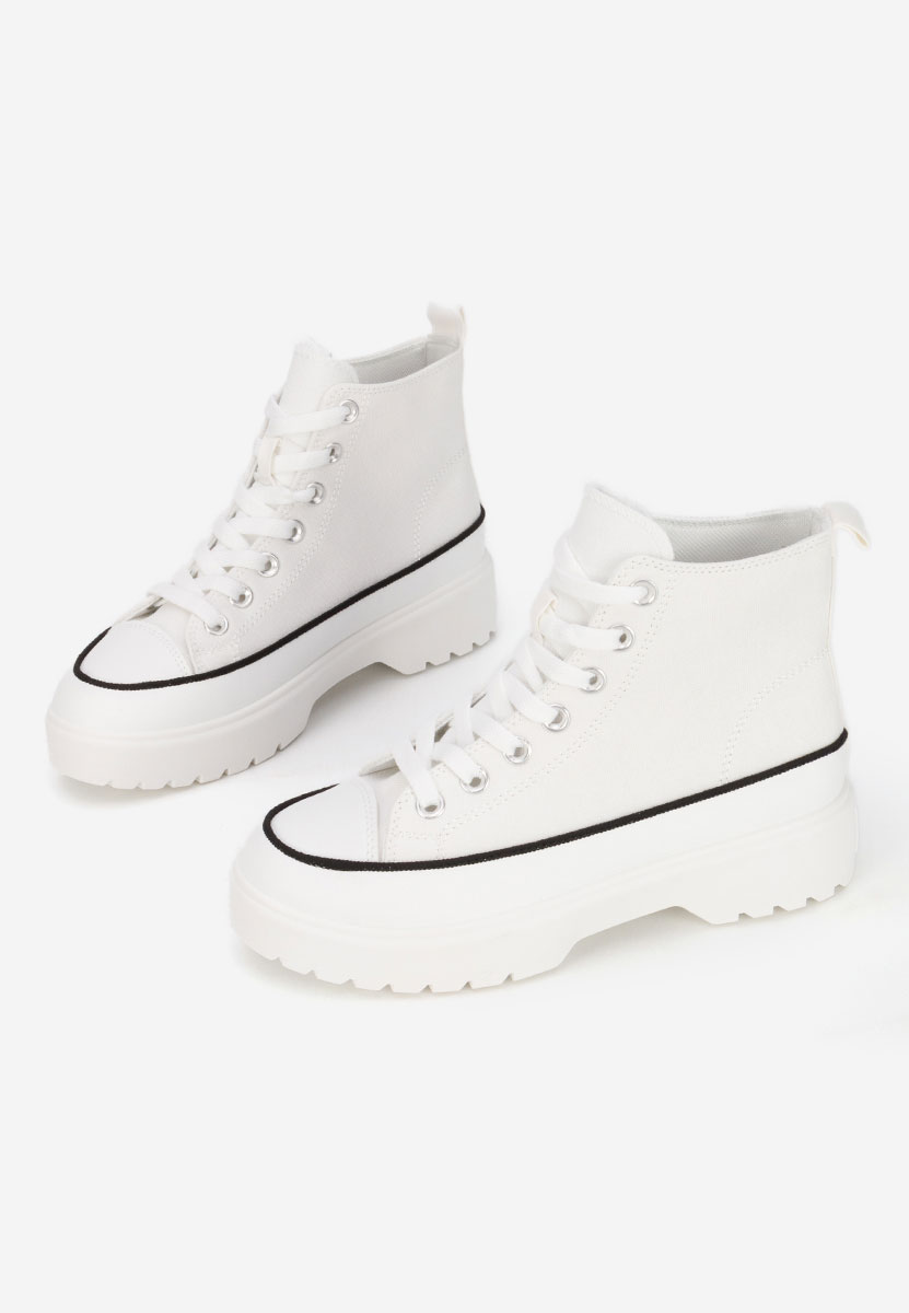 Scarpe da ginnastica High-Top Fiorela bianchi