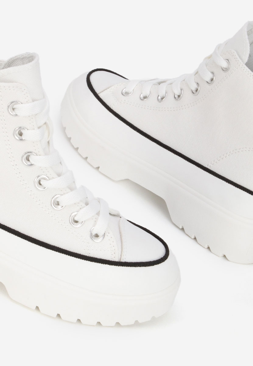 Scarpe da ginnastica High-Top Fiorela bianchi
