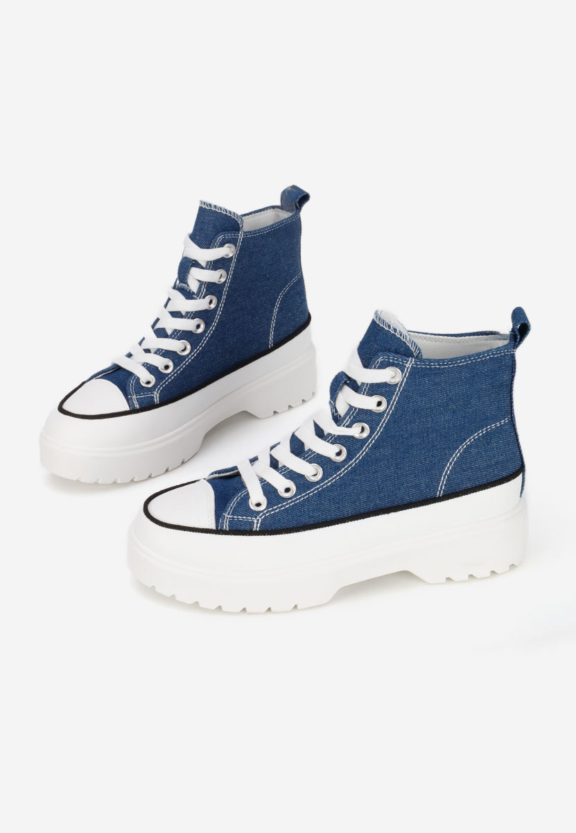 Scarpe da ginnastica High-Top Fiorela denim