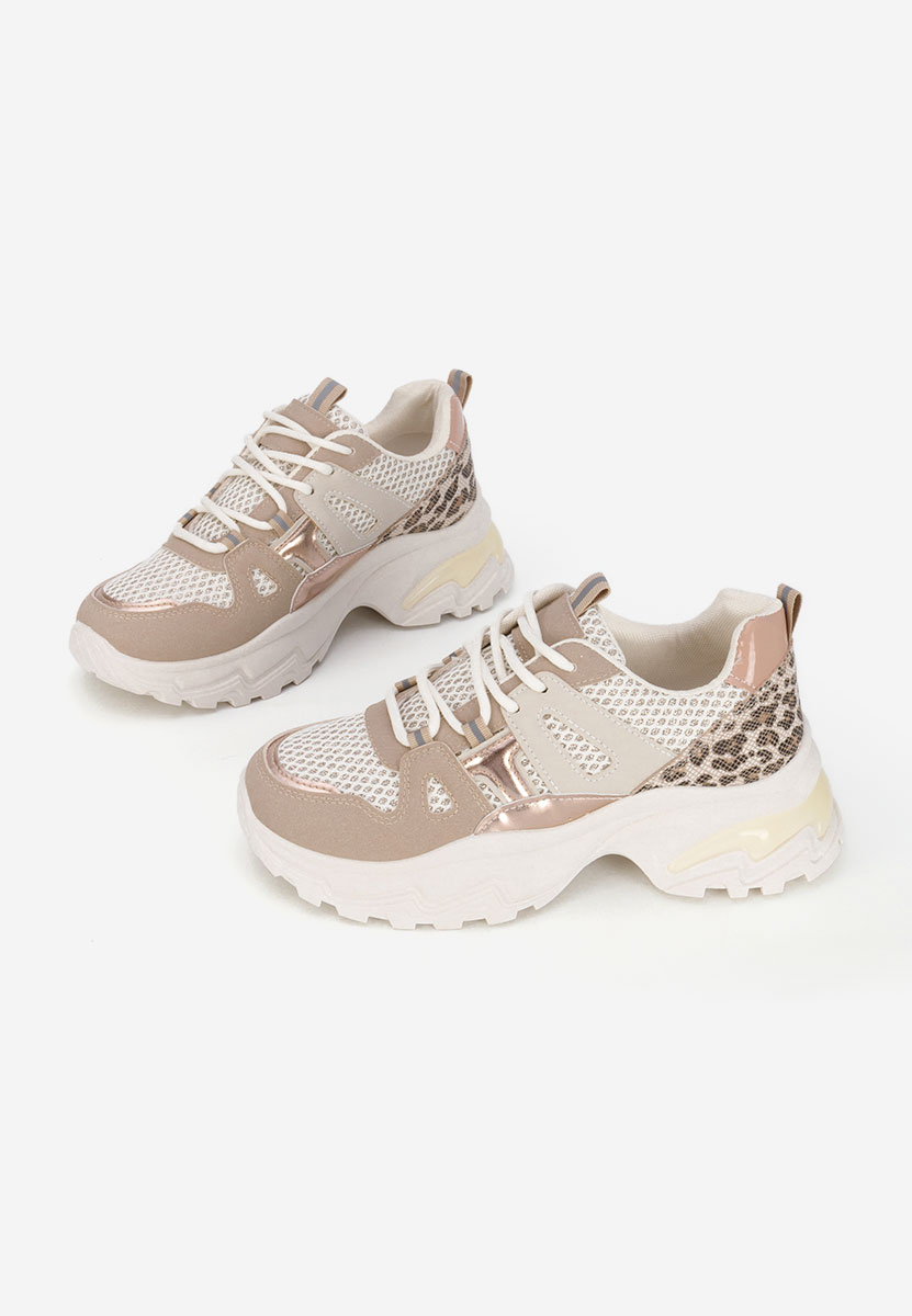 Sneakers con plateau Kiria beige