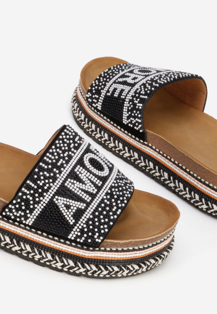 Ciabatte platform Alezia nero