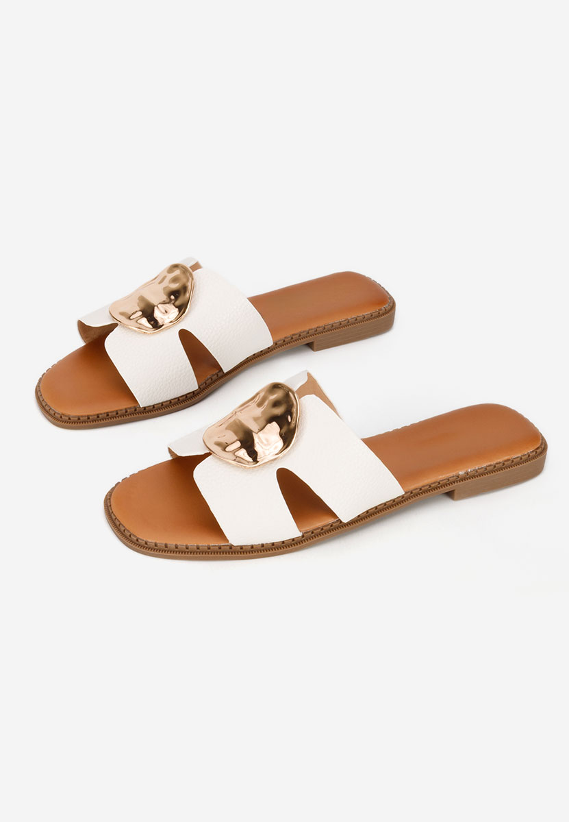 Ciabatte donna Klarina bianchi