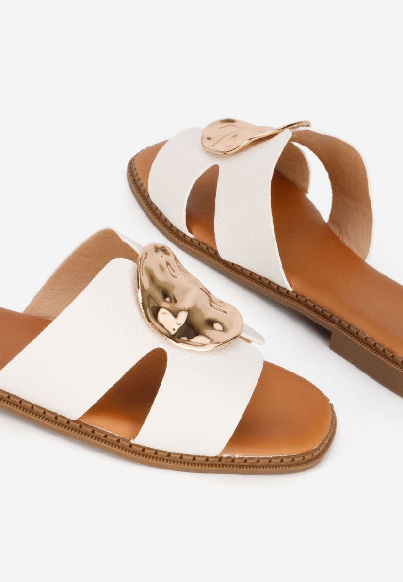 Ciabatte donna Klarina bianchi