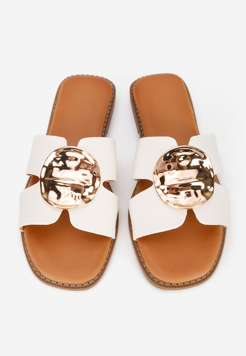 Ciabatte donna Klarina bianchi