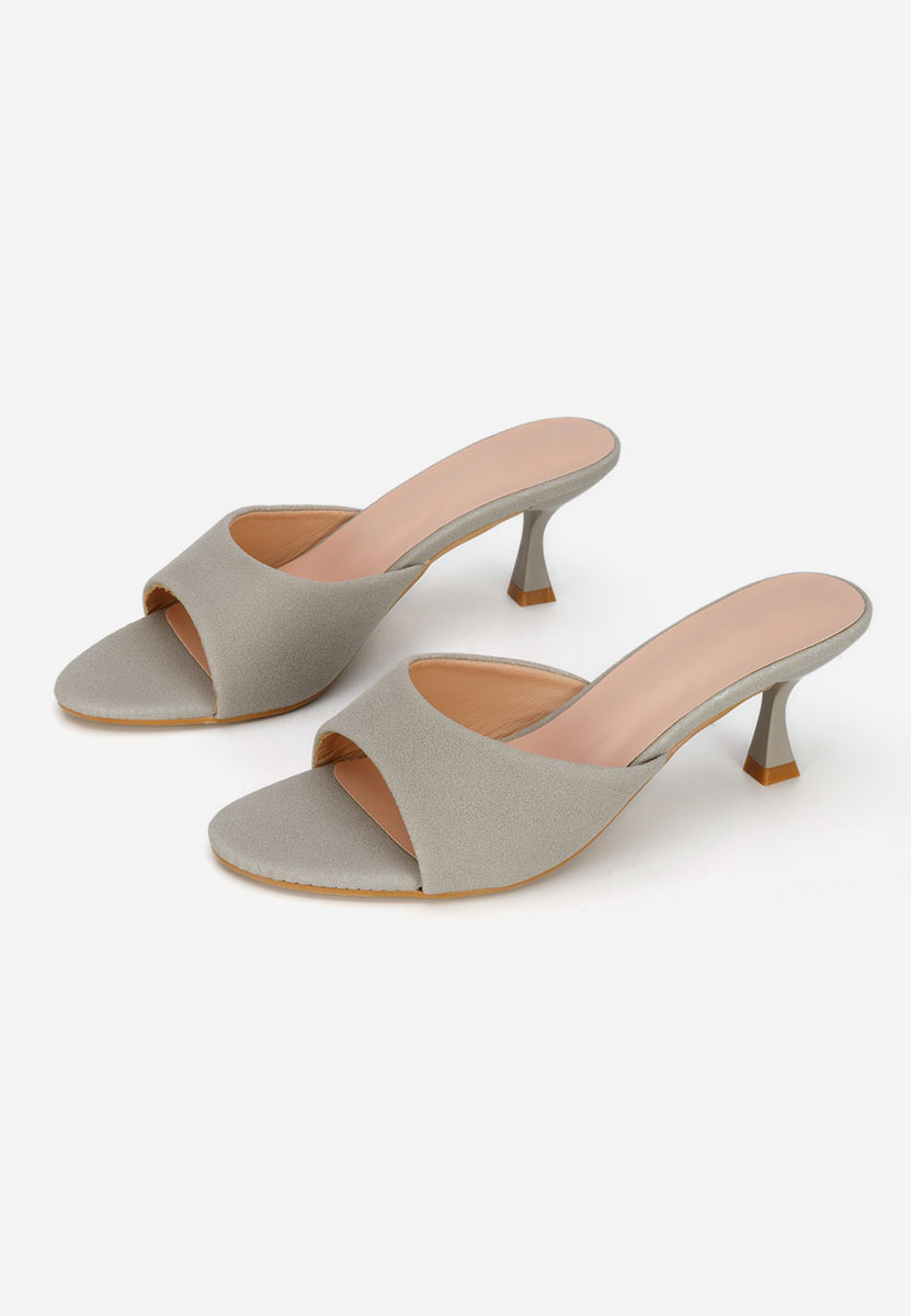 Ciabatte con tacco Otelia grigio