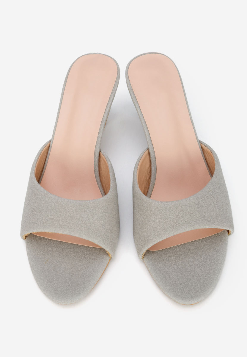 Ciabatte con tacco Otelia grigio