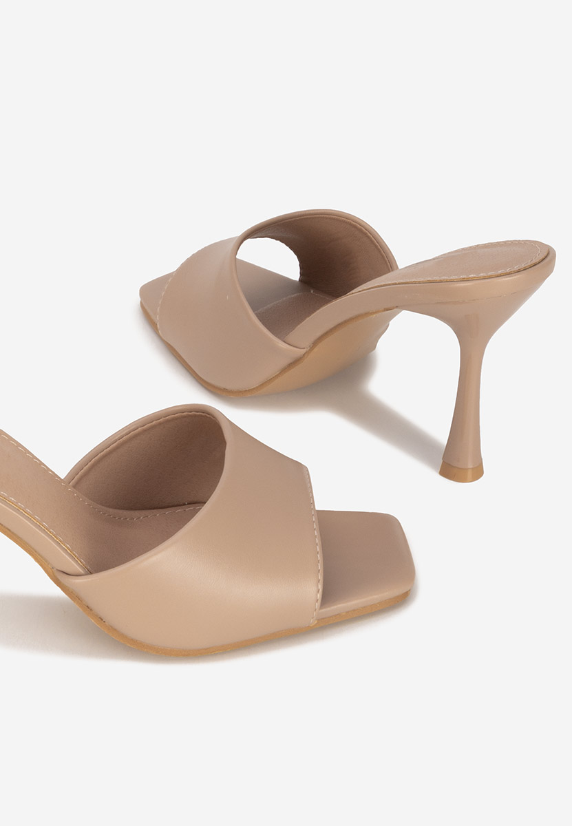 Ciabatte con tacco Eliseia V2 cachi