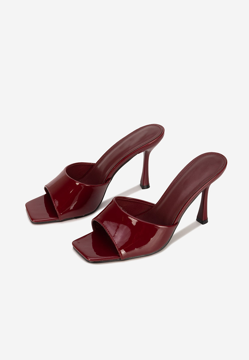 Ciabatte con tacco Eliseia granata