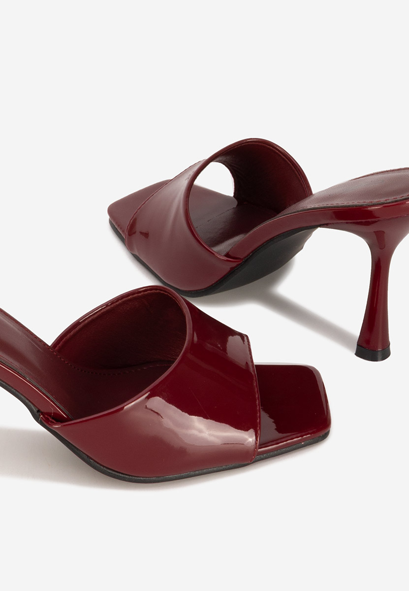 Ciabatte con tacco Eliseia granata