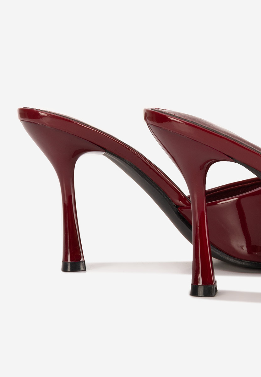 Ciabatte con tacco Eliseia granata