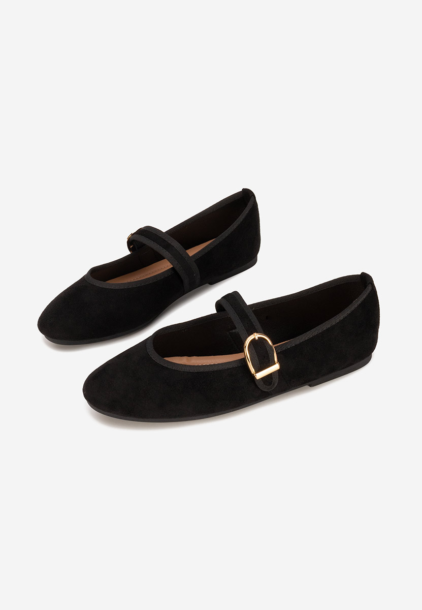 Ballerine con cinturino Alecsona nero