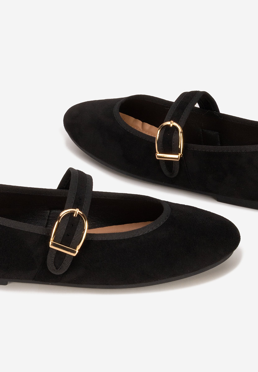 Ballerine con cinturino Alecsona nero
