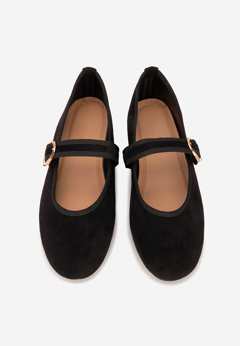 Ballerine con cinturino Alecsona nero