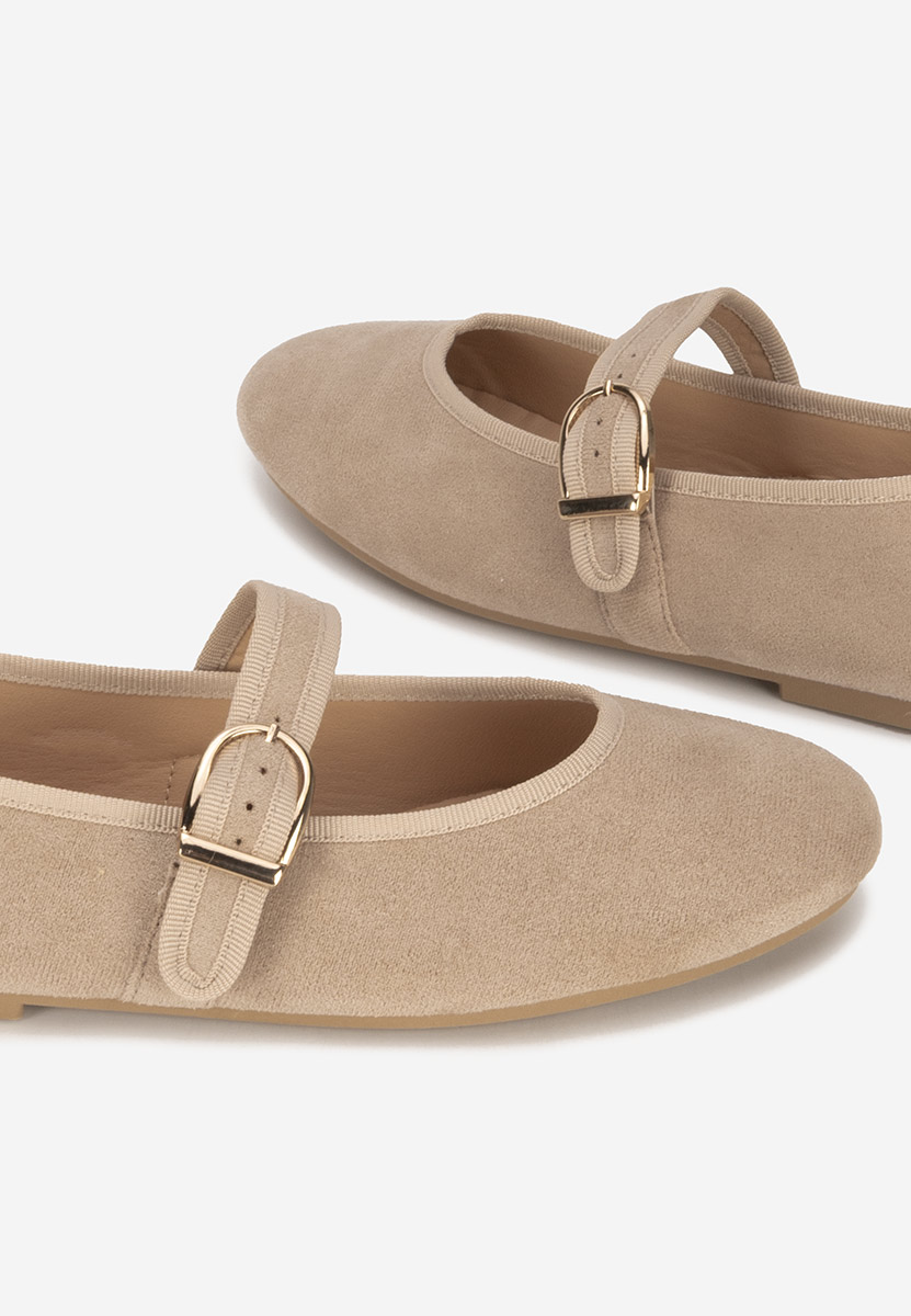Ballerine con cinturino Alecsona cachi