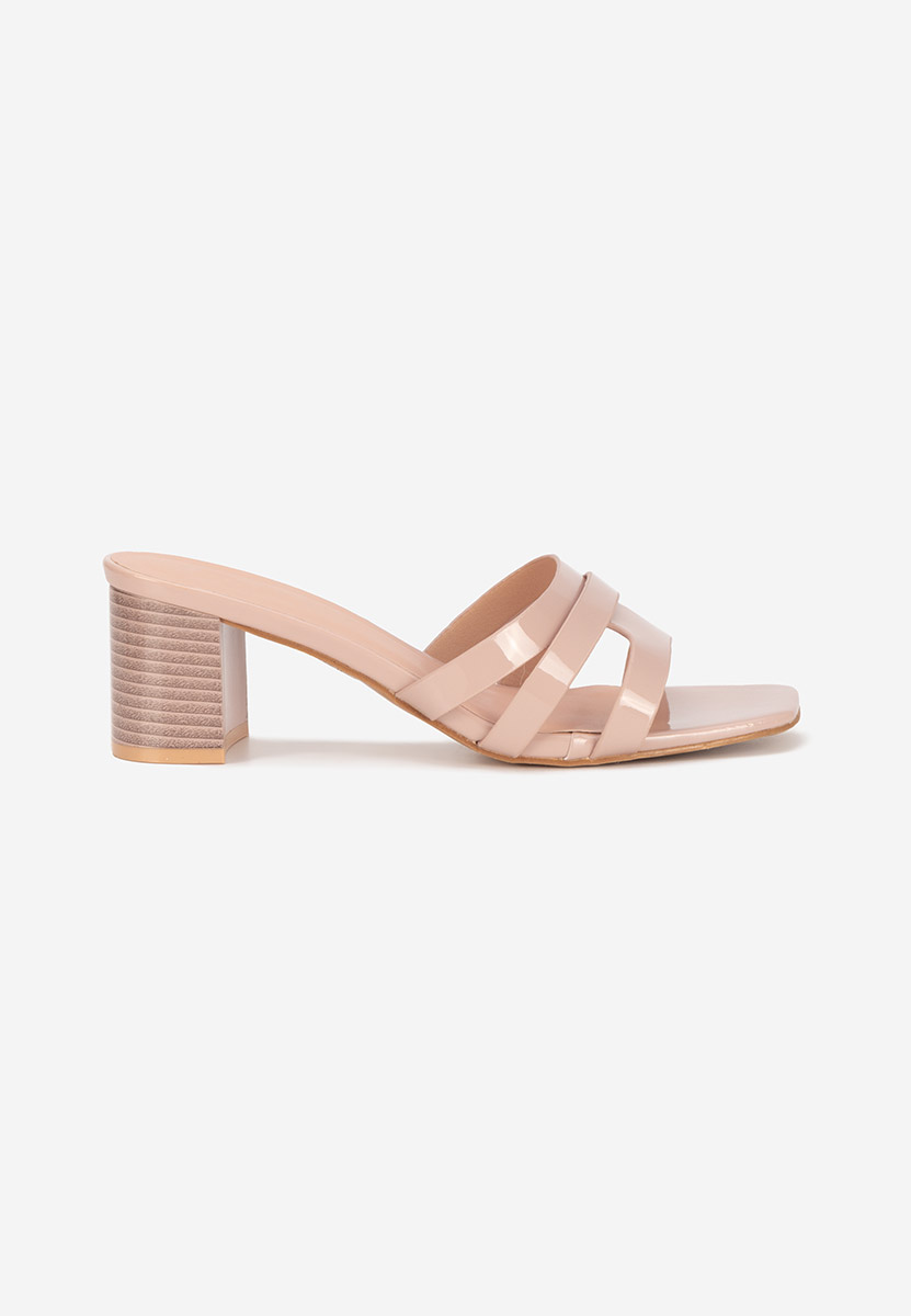 Ciabatte con tacco Genoveva beige