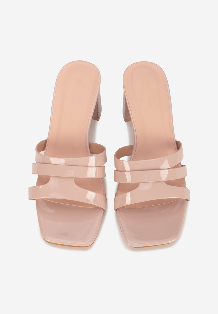 Ciabatte con tacco Genoveva beige