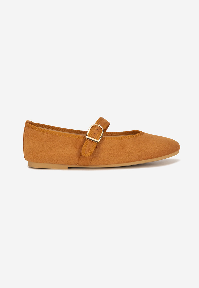 Ballerine con cinturino Alecsona camel