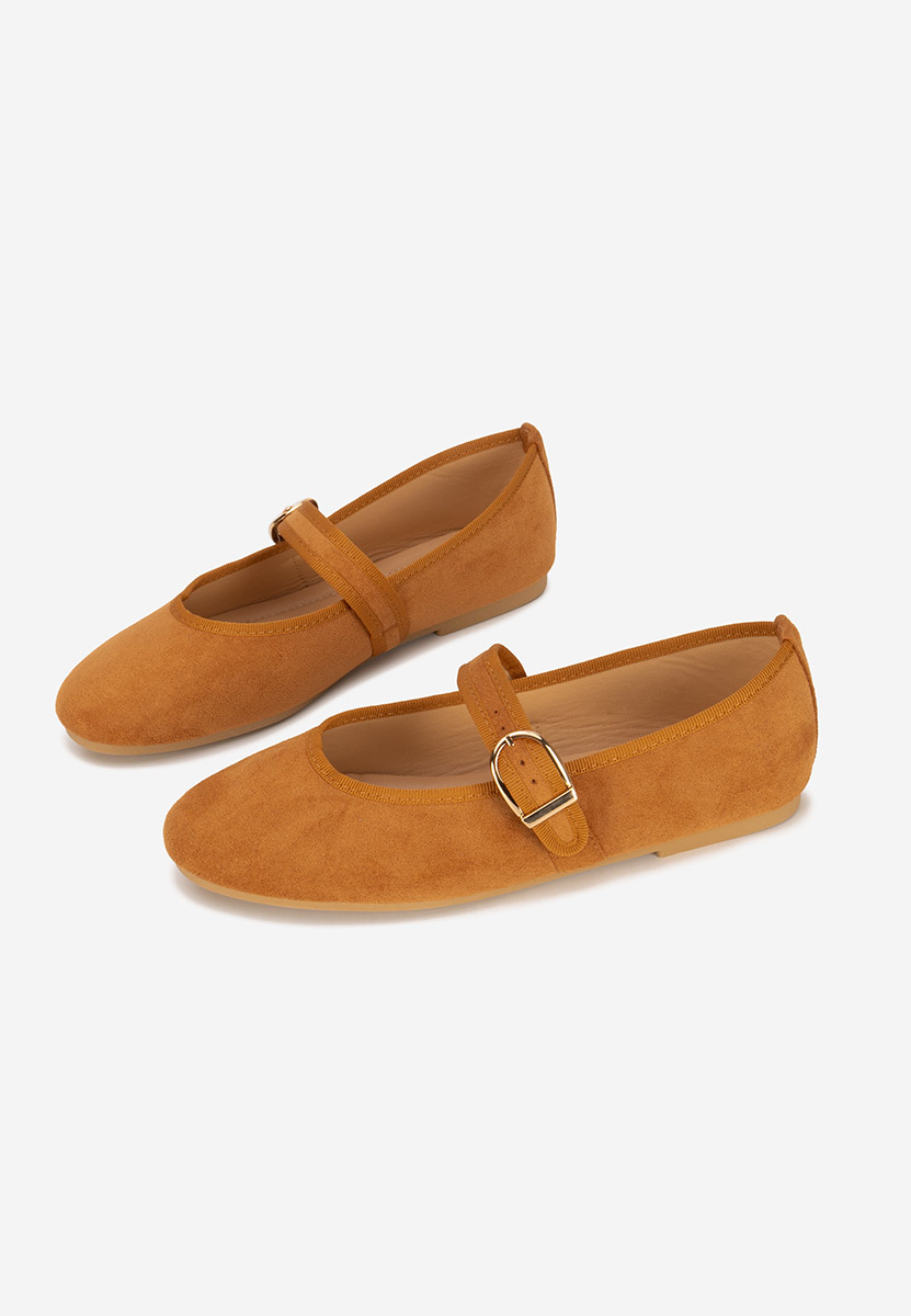 Ballerine con cinturino Alecsona camel