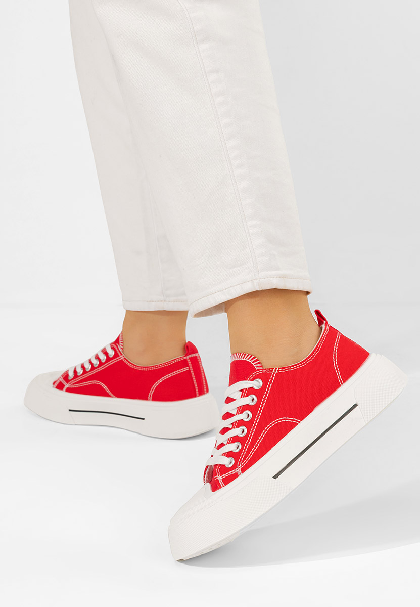 Scarpe da ginnastica donna Jessia rosso