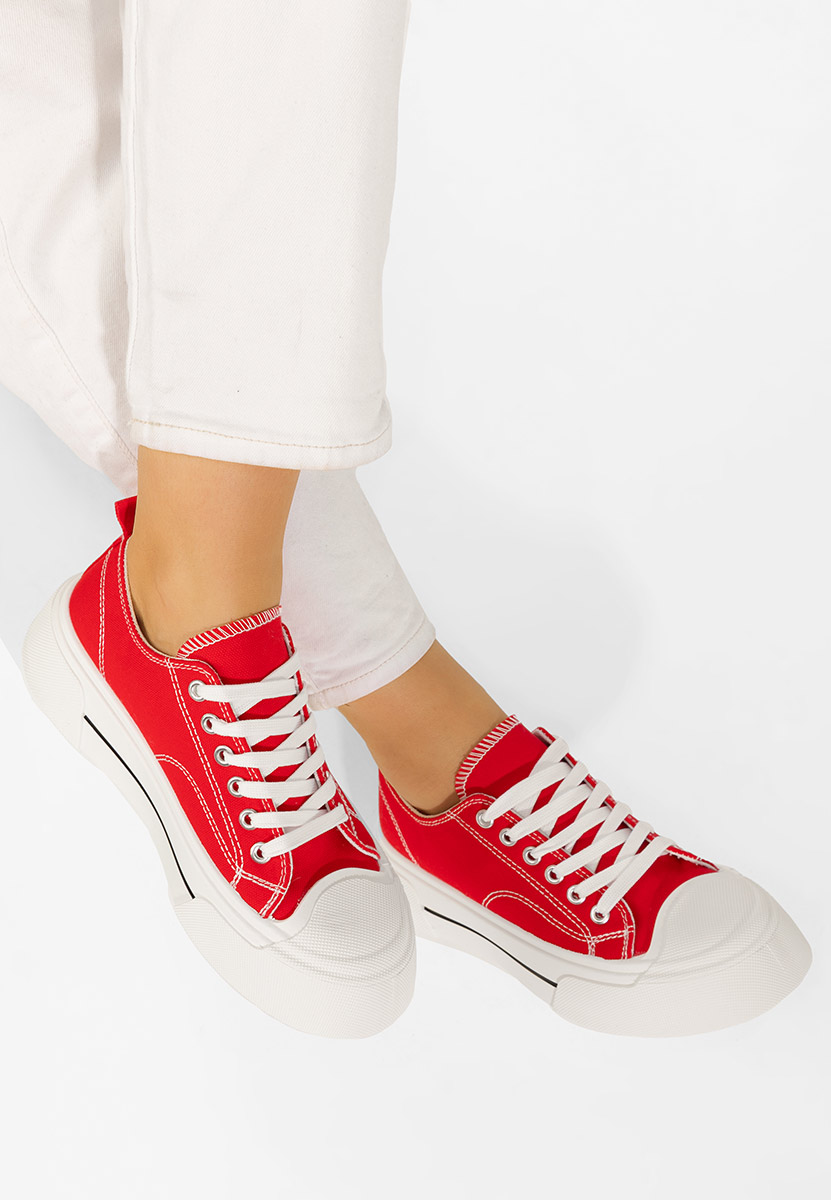 Scarpe da ginnastica donna Jessia rosso