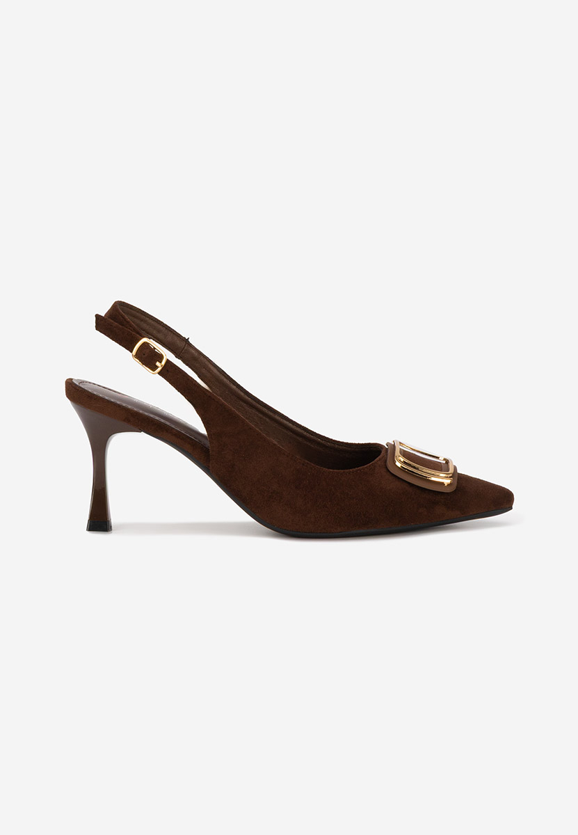 Décolleté Slingback Cristelia marrone