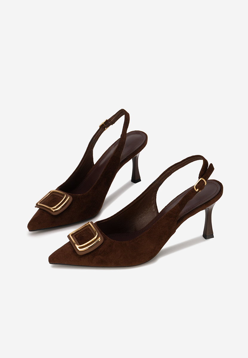 Décolleté Slingback Cristelia marrone