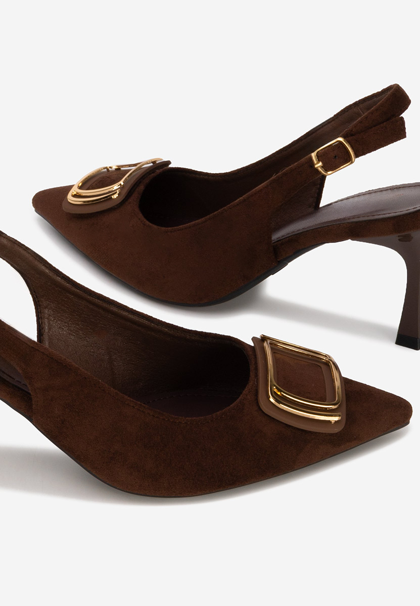 Décolleté Slingback Cristelia marrone