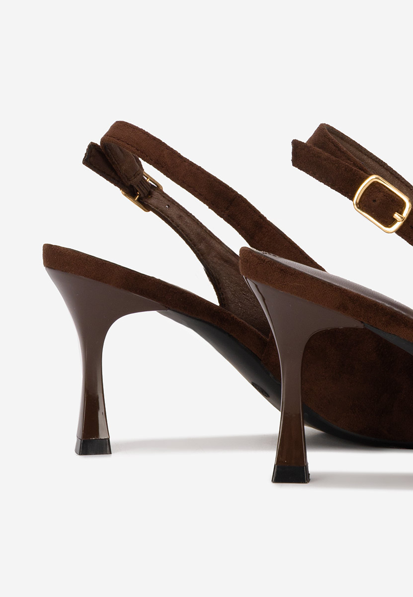 Décolleté Slingback Cristelia marrone