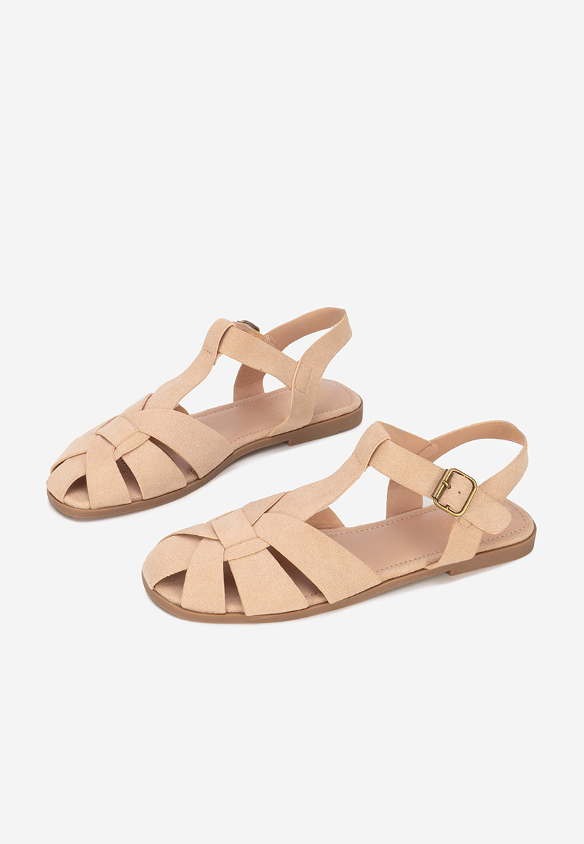 Sandali bassi donna Simena beige