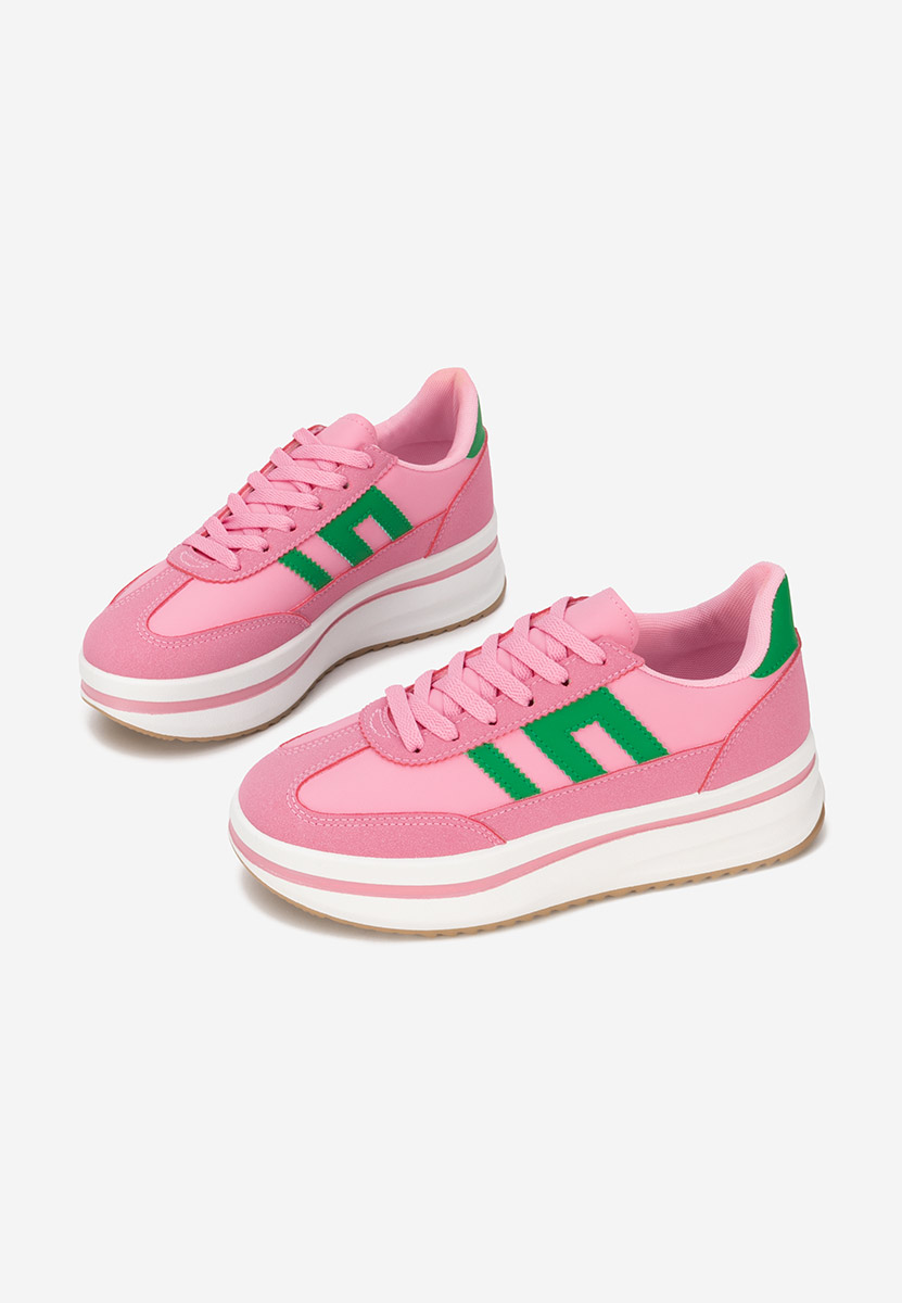 Sneakers con plateau Jesie fucsia