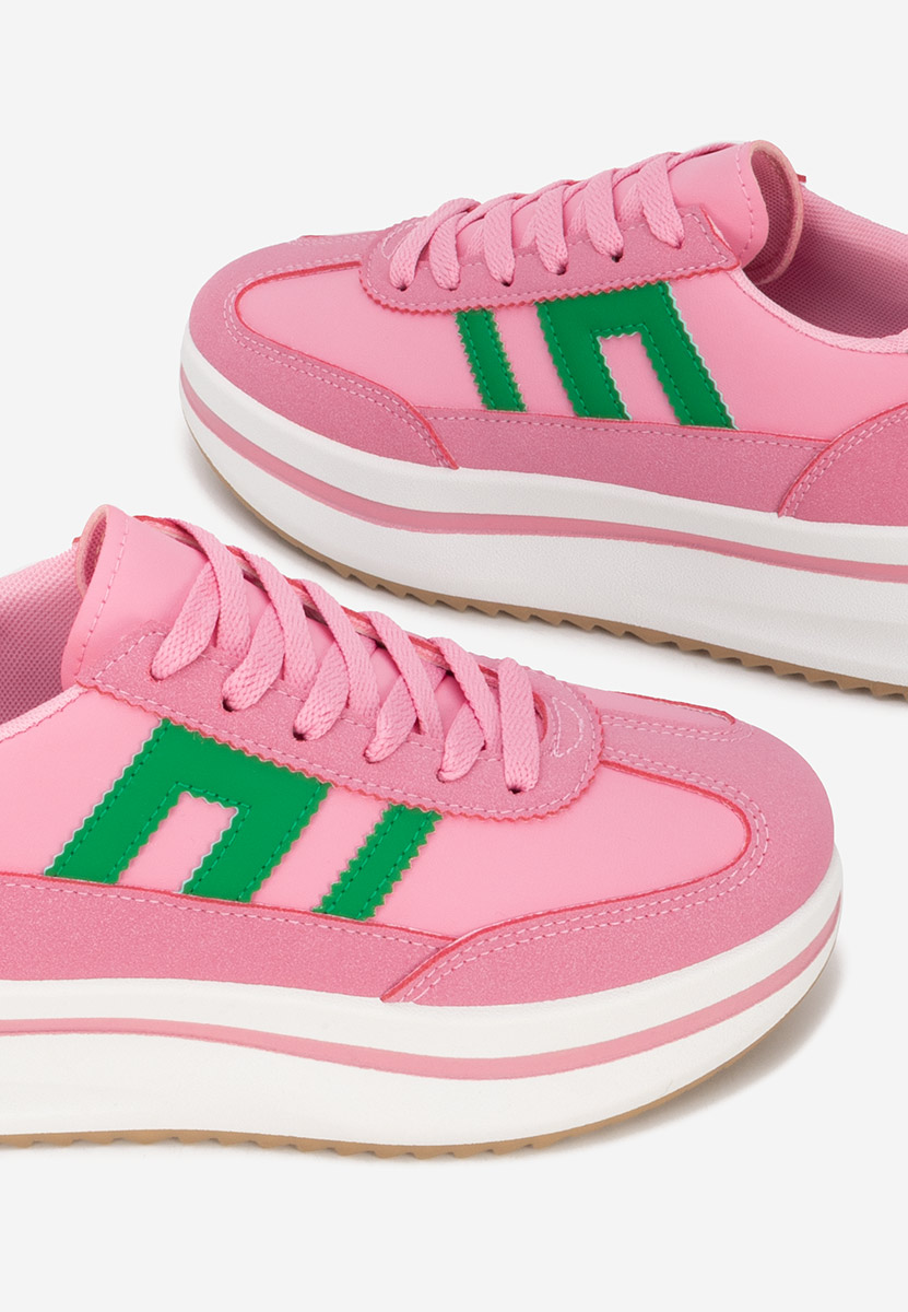Sneakers con plateau Jesie fucsia