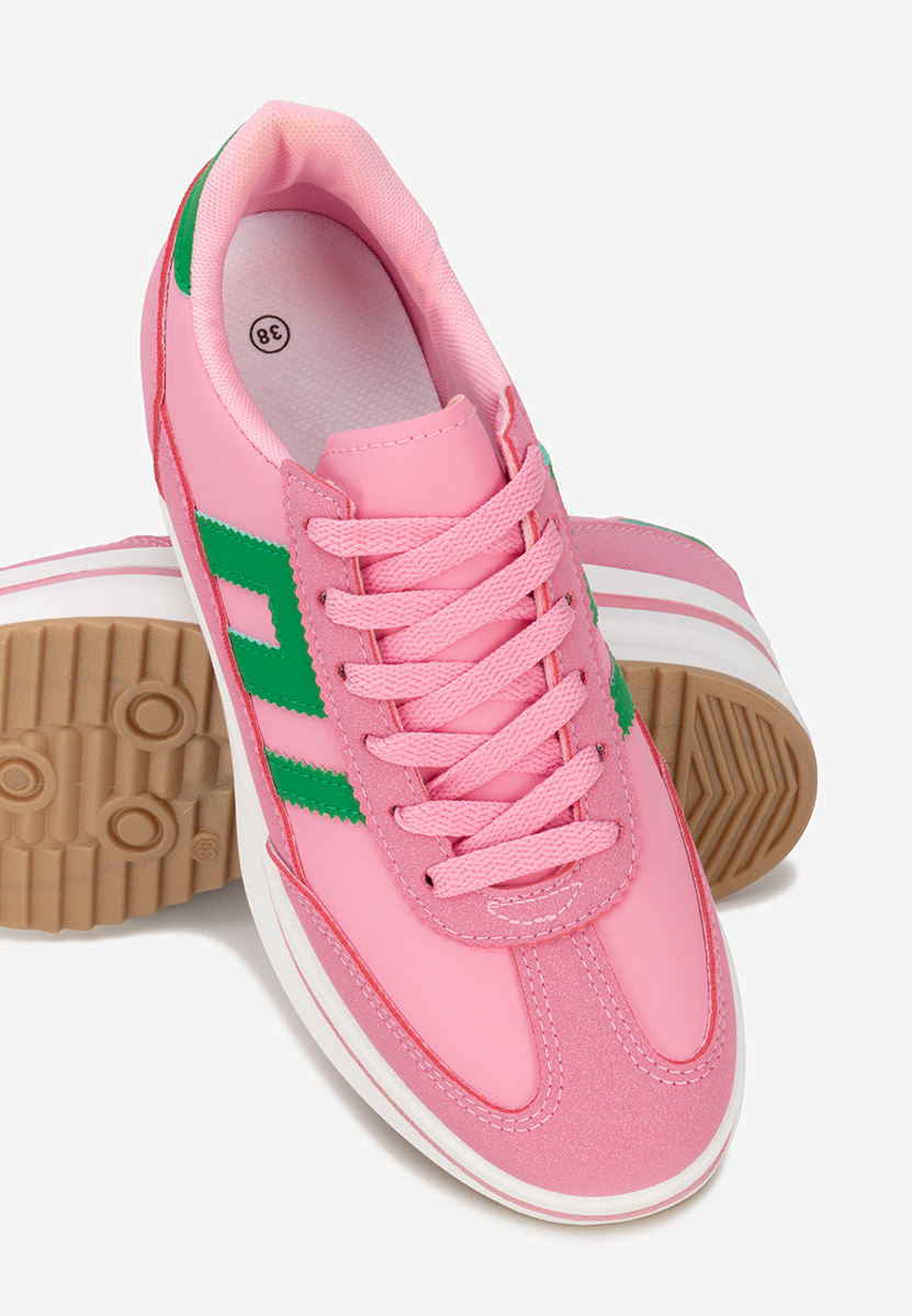 Sneakers con plateau Jesie fucsia