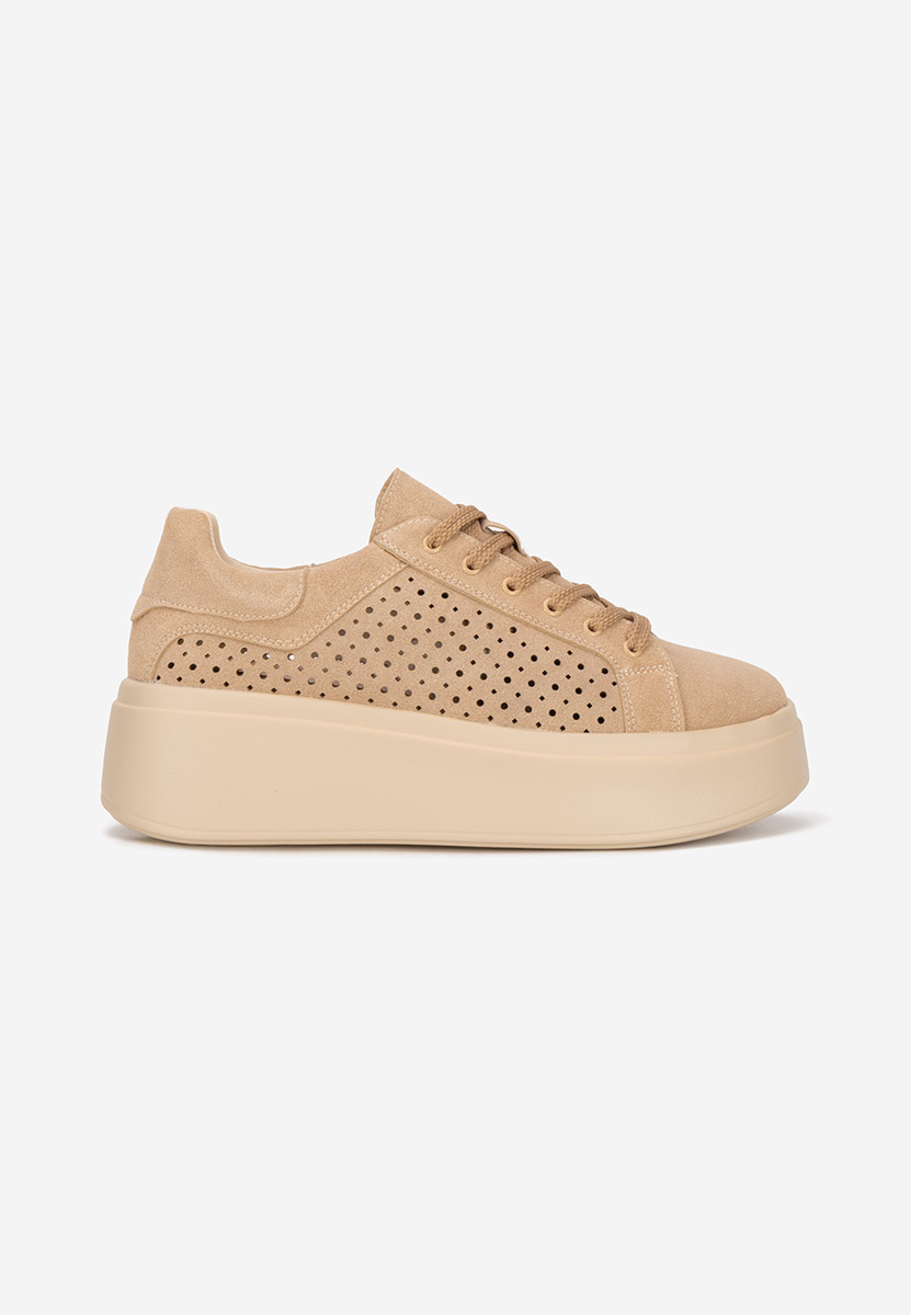 Sneakers con plateau Siminia beige